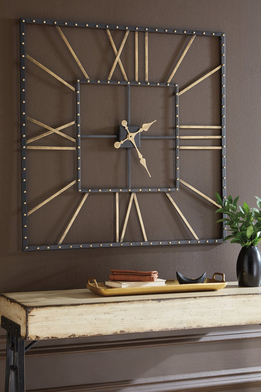 Ashley Express - Thames Wall Clock Quick Ship Furniture home furniture, home decor