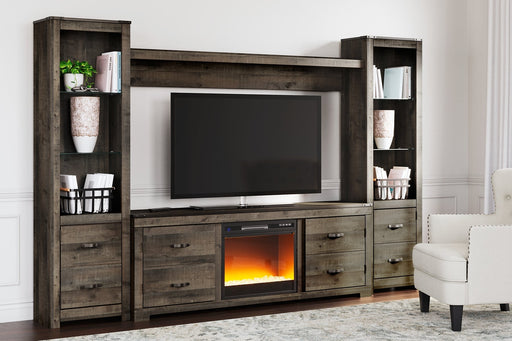 Ashley Express - Trinell 4-Piece Entertainment Center with Electric Fireplace Quick Ship Furniture home furniture, home decor
