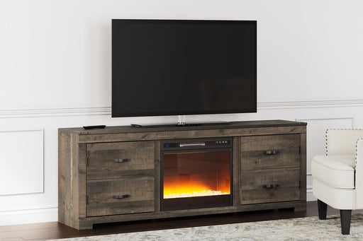 Ashley Express - Trinell TV Stand with Electric Fireplace Quick Ship Furniture home furniture, home decor