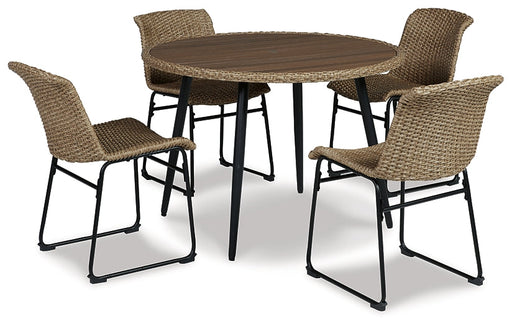 Ashley Express - Amaris Outdoor Dining Table and 4 Chairs Quick Ship Furniture home furniture, home decor