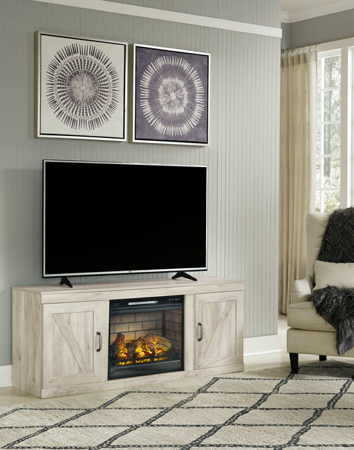 Ashley Express - Bellaby TV Stand with Electric Fireplace Quick Ship Furniture home furniture, home decor