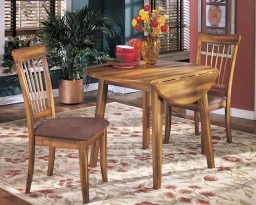 Ashley Express - Berringer Round DRM Drop Leaf Table Quick Ship Furniture home furniture, home decor