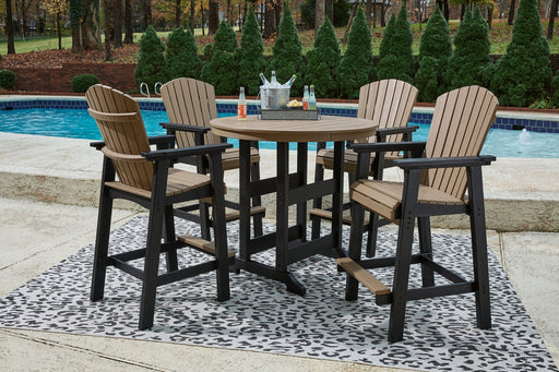 Ashley Express - Fairen Trail Outdoor Bar Table and 4 Barstools Quick Ship Furniture home furniture, home decor