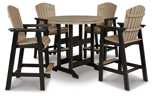 Ashley Express - Fairen Trail Outdoor Bar Table and 4 Barstools Quick Ship Furniture home furniture, home decor