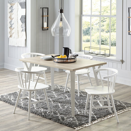 Ashley Express - Grannen Dining Table and 4 Chairs Quick Ship Furniture home furniture, home decor