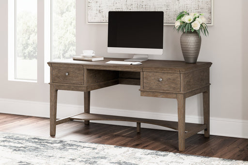 Ashley Express - Janismore Home Office Storage Leg Desk Quick Ship Furniture home furniture, home decor