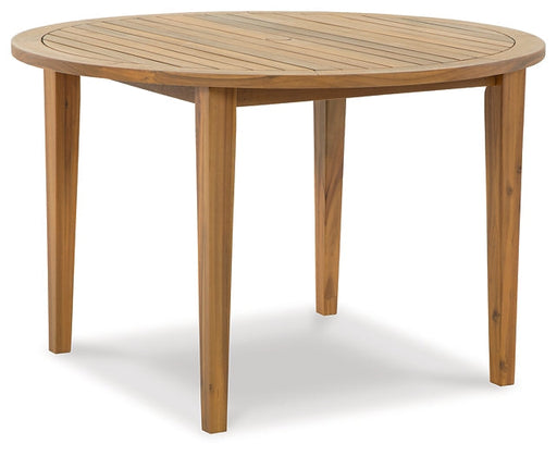 Ashley Express - Janiyah Round Dining Table w/UMB OPT Quick Ship Furniture home furniture, home decor