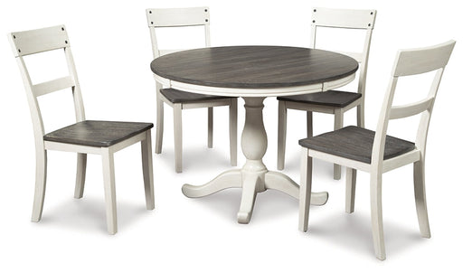 Ashley Express - Nelling Dining Table and 4 Chairs Quick Ship Furniture home furniture, home decor