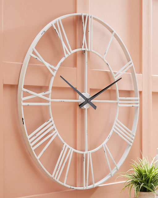 Ashley Express - Paquita Wall Clock Quick Ship Furniture home furniture, home decor