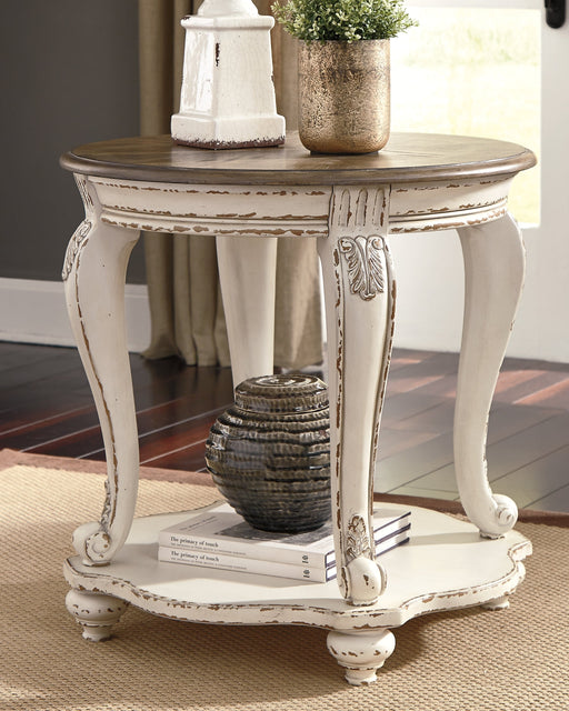 Ashley Express - Realyn Round End Table Quick Ship Furniture home furniture, home decor